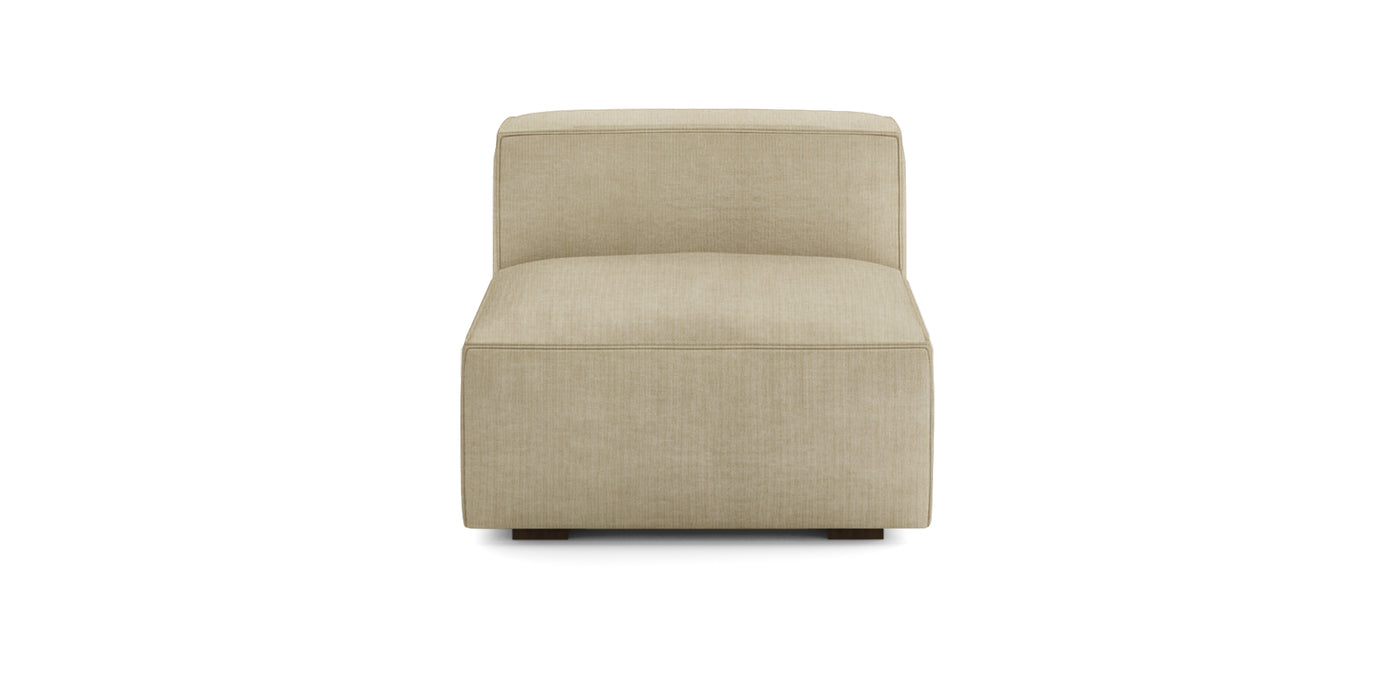 Plush Linen Armless Chair