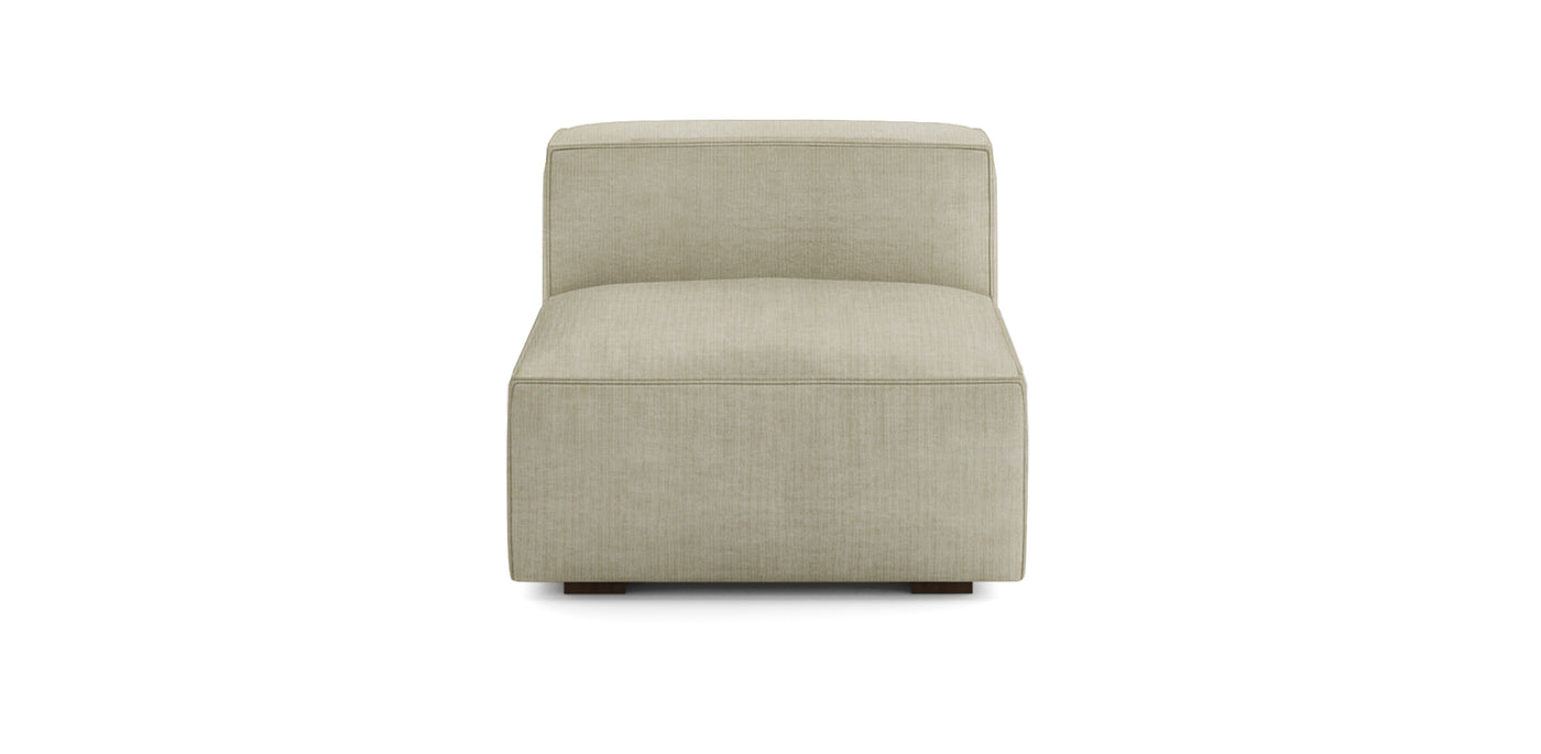 Plush Linen Armless Chair