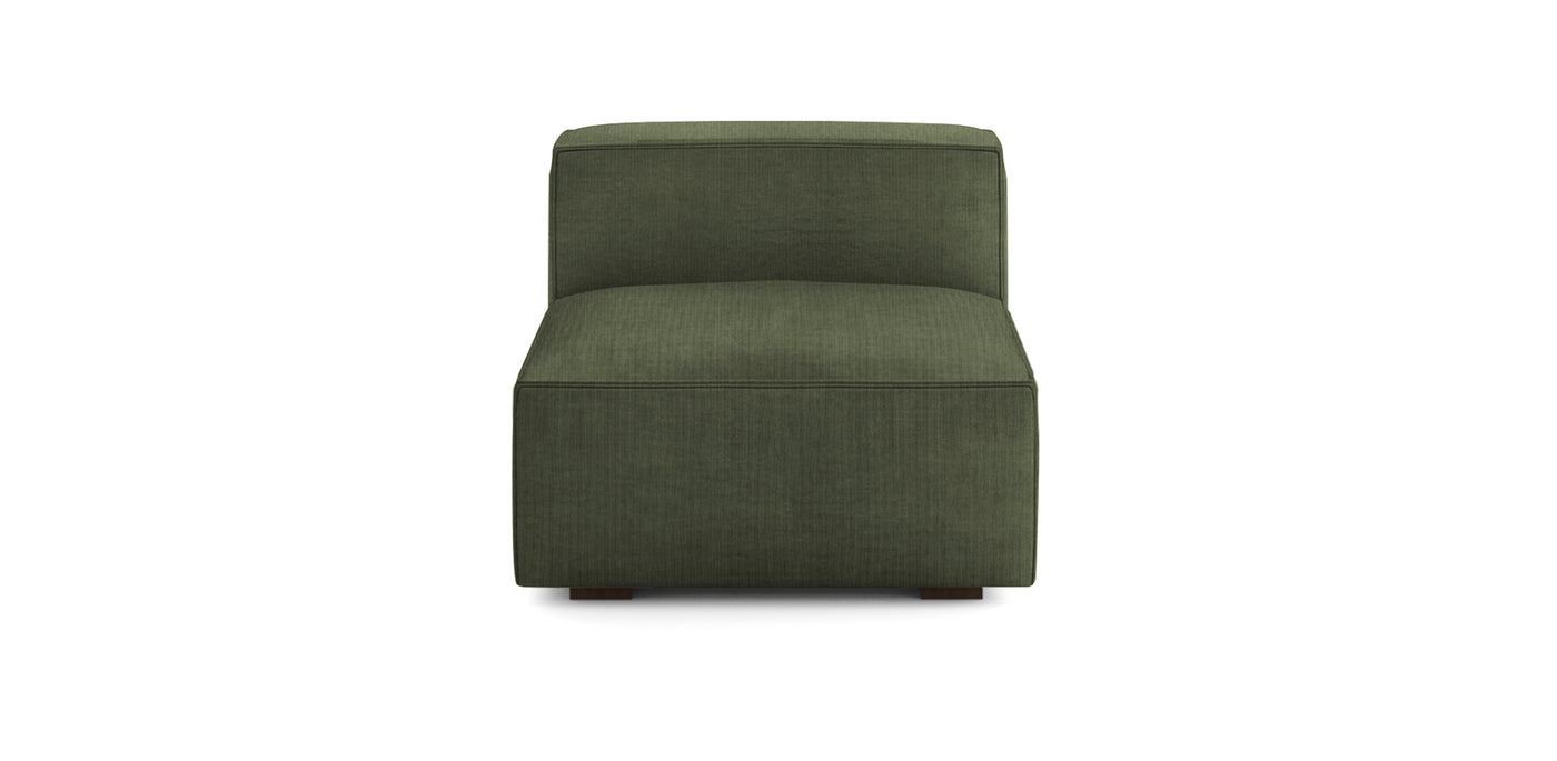 Plush Linen Armless Chair