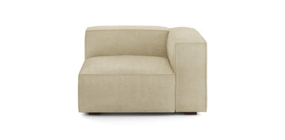 Plush Linen Corner Chair
