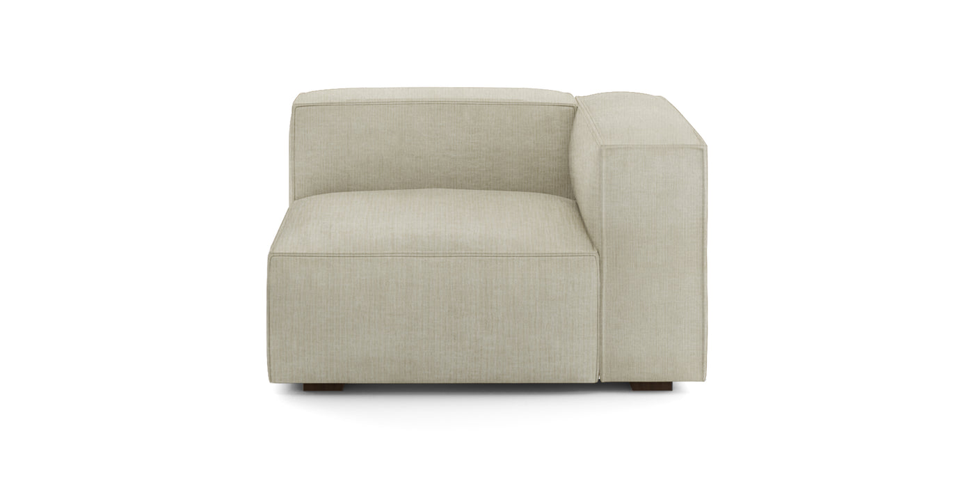 Plush Linen Corner Chair