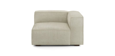 Plush Linen Corner Chair