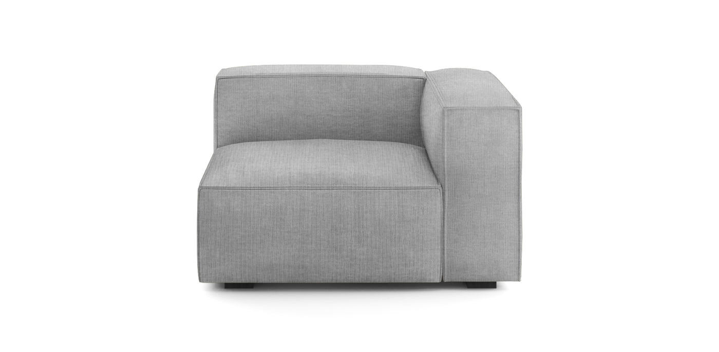 Plush Linen Corner Chair