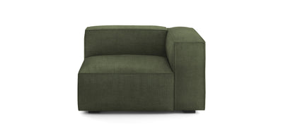 Plush Linen Corner Chair