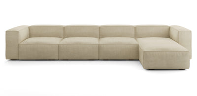Plush 394 Linen L-Shape Sofa