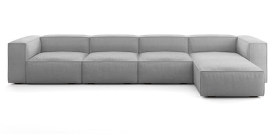Plush 394 Linen L-Shape Sofa