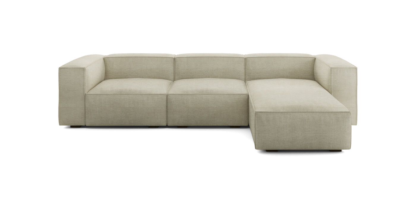 Plush 309 Linen L-Shape Sofa