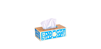 Blue Moroccan Tissue Box