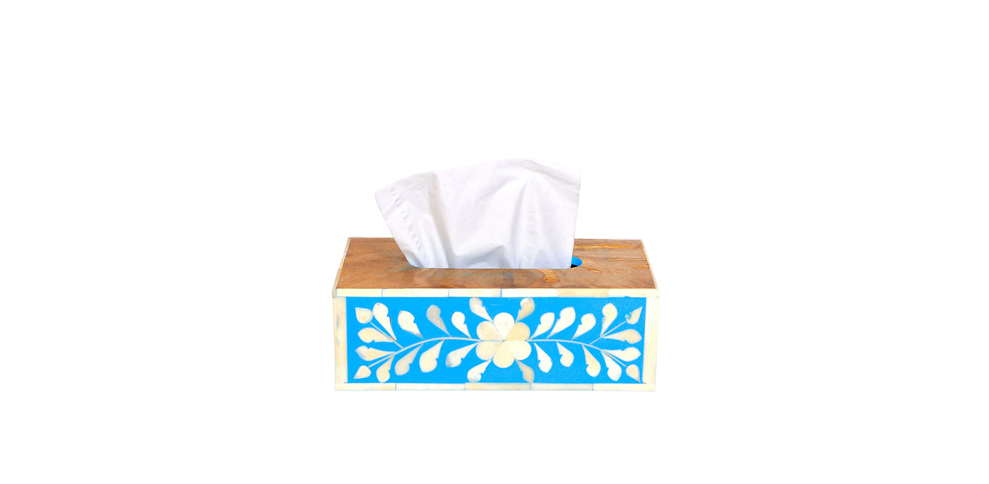 Blue Moroccan Tissue Box