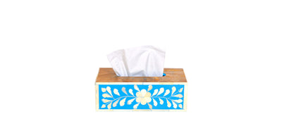 Blue Moroccan Tissue Box