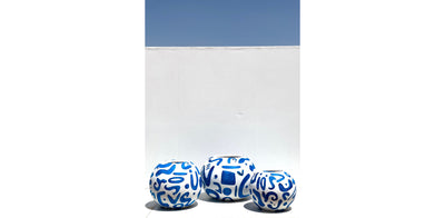 Blue Symbols Pots Set