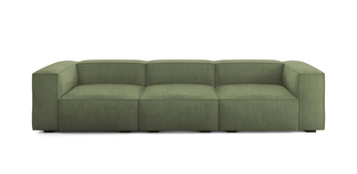 Plush Linen 3 Seater Sofa