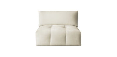 Bran Velvet Armless Chair