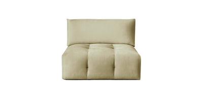 Bran Velvet Armless Chair
