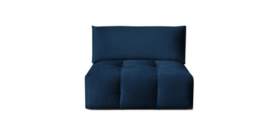 Bran Velvet Armless Chair