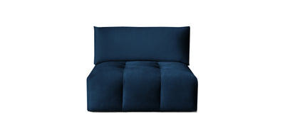 Bran Velvet Armless Chair