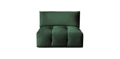 Bran Velvet Armless Chair