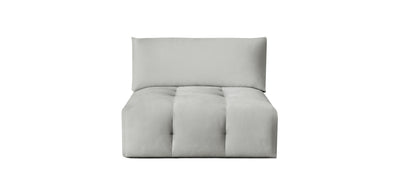Bran Velvet Armless Chair