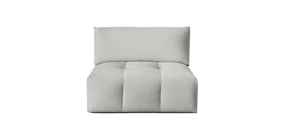 Bran Velvet Armless Chair