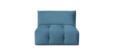 Bran Velvet Armless Chair