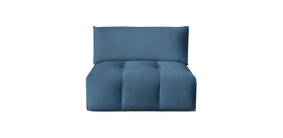 Bran Velvet Armless Chair