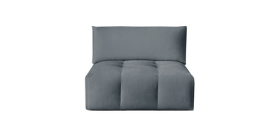 Bran Velvet Armless Chair
