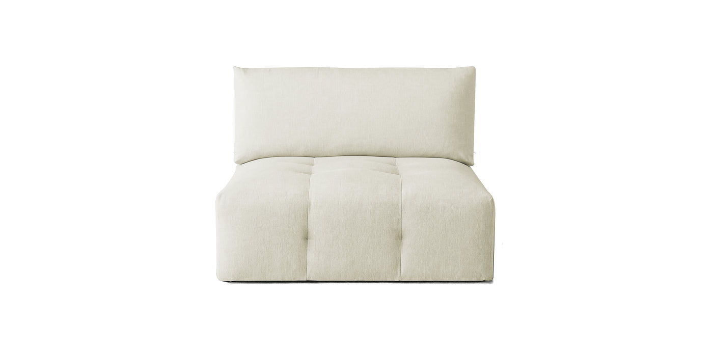 Bran Linen Armless Chair