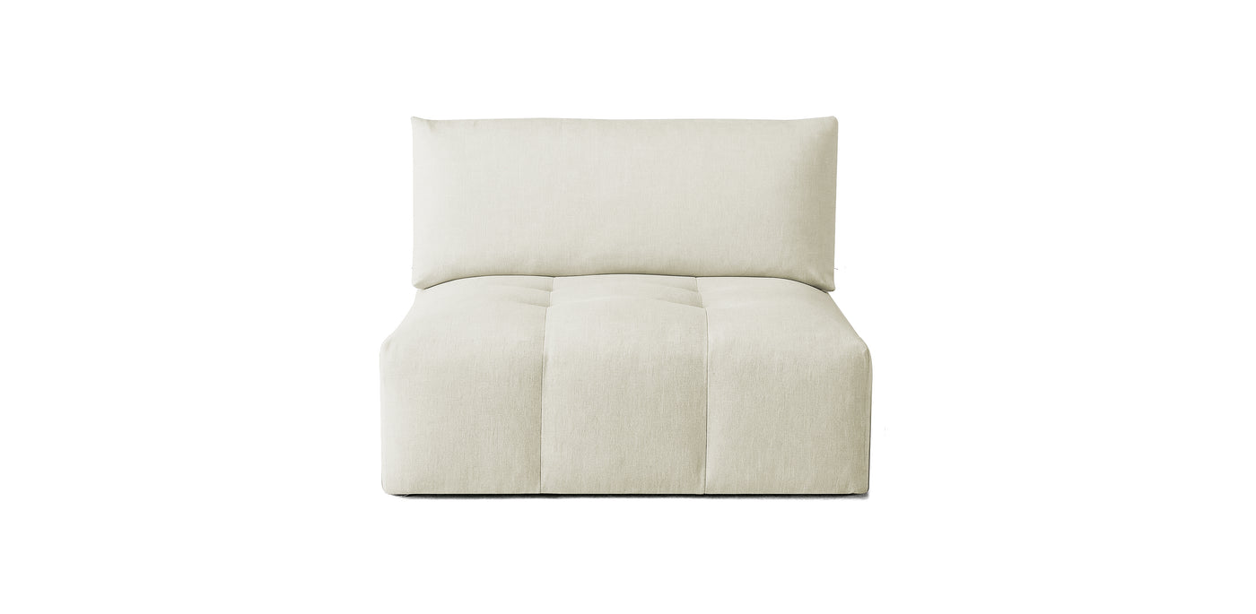 Bran Linen Armless Chair