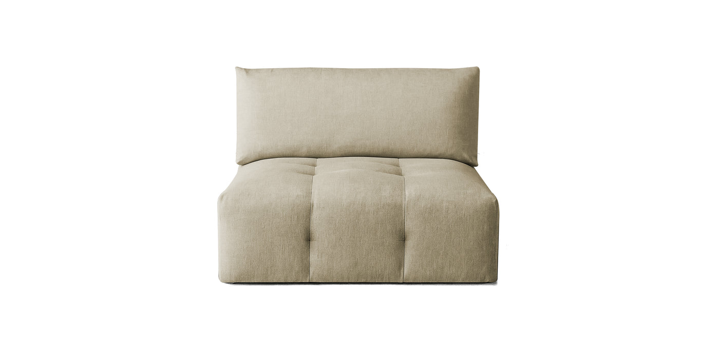 Bran Linen Armless Chair