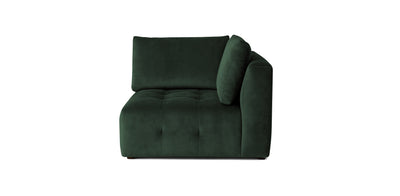 Bran Velvet Corner Chair