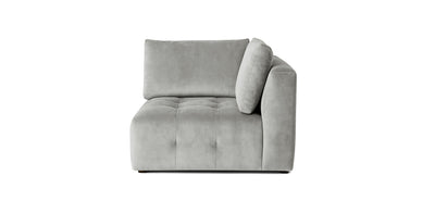Bran Velvet Corner Chair