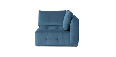 Bran Velvet Corner Chair