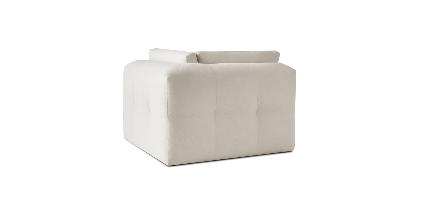 Bran Velvet Corner Chair