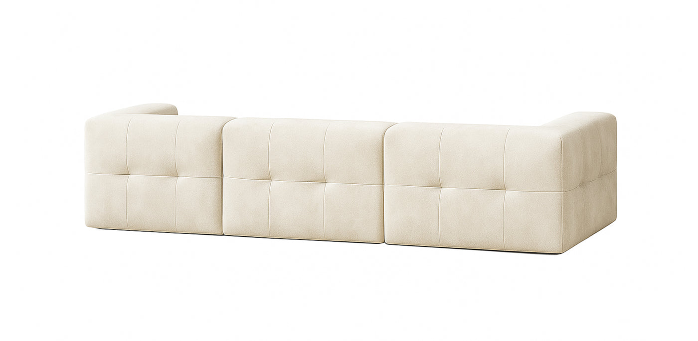 Bran Velvet L-Shape Sofa