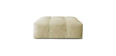 Bran Velvet Pouf