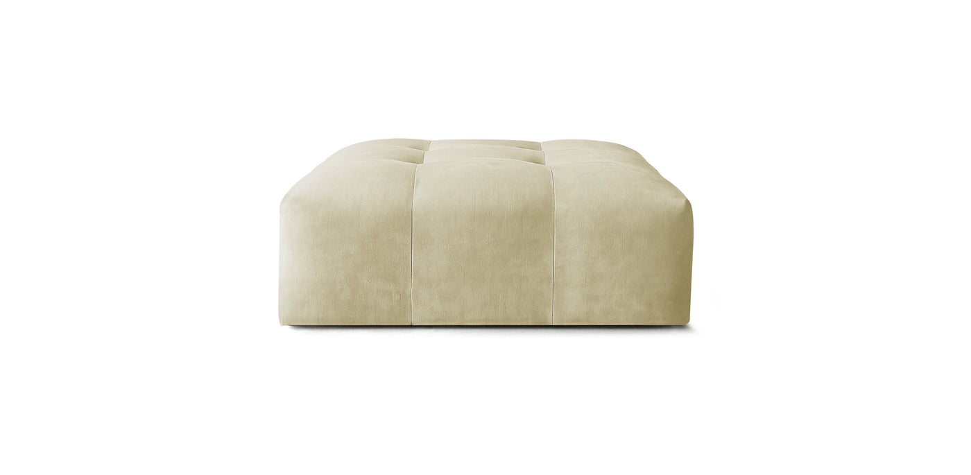 Bran Velvet Pouf