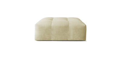 Bran Velvet Pouf