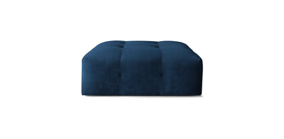 Bran Velvet Pouf