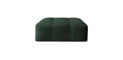 Bran Velvet Pouf