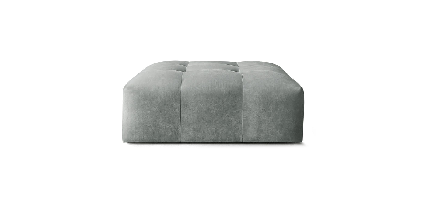 Bran Velvet Pouf