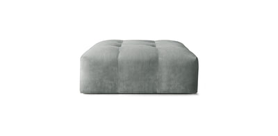 Bran Velvet Pouf