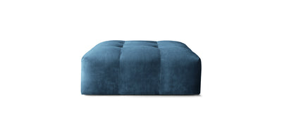 Bran Velvet Pouf