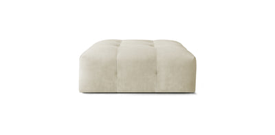 Bran Velvet Pouf
