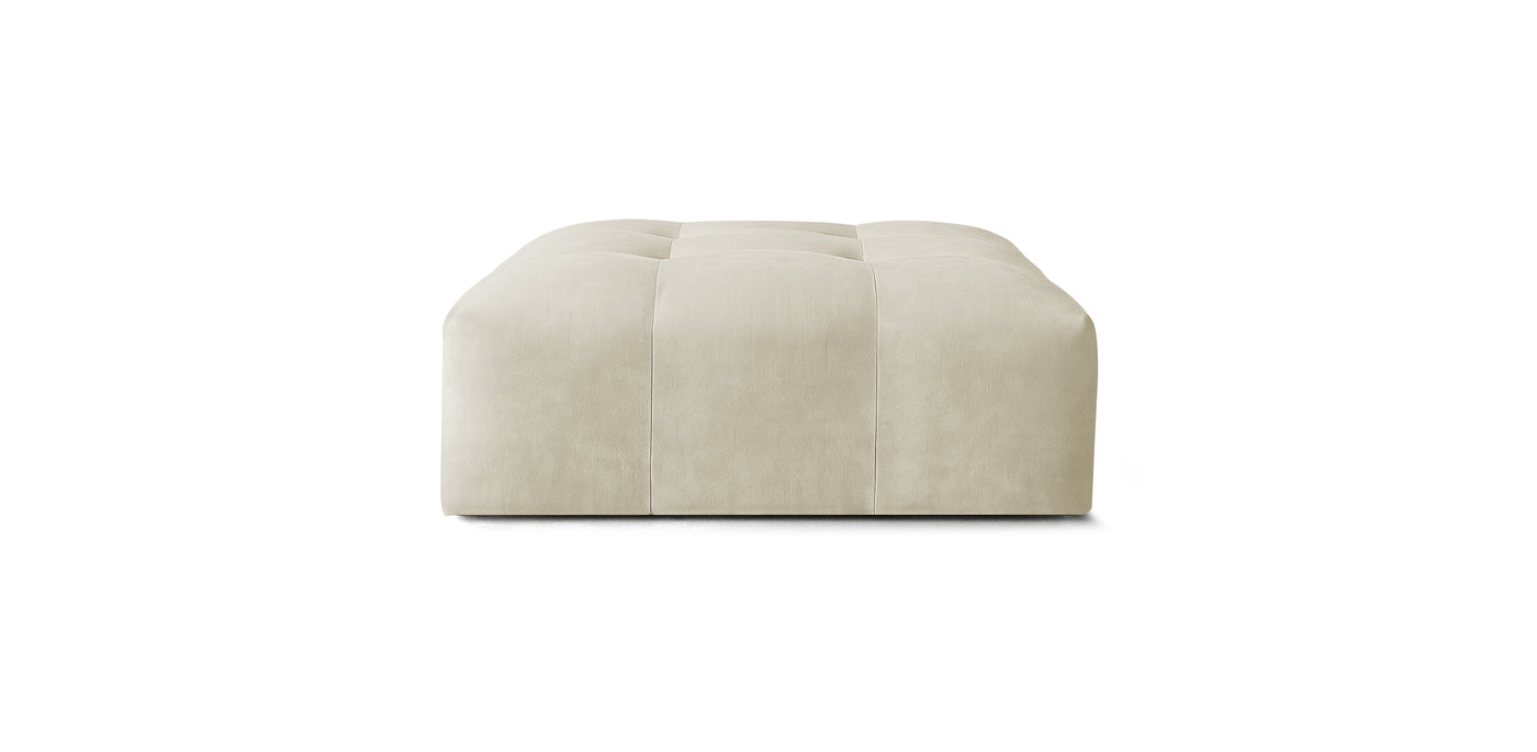 Bran Velvet Pouf