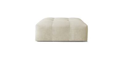 Bran Velvet Pouf