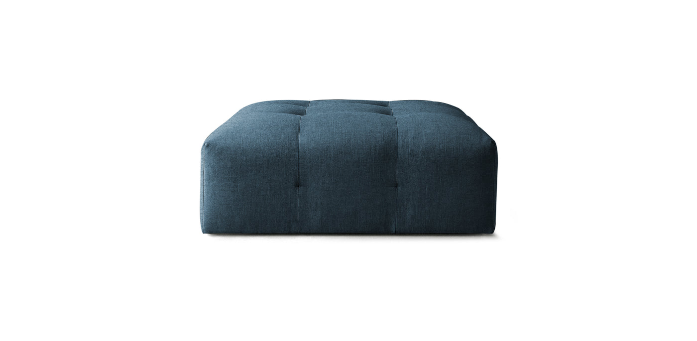 Bran Linen Pouf Chair