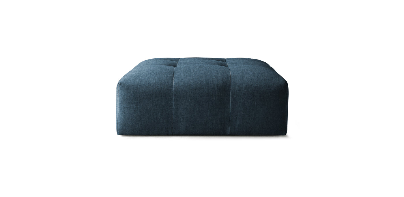 Bran Linen Pouf Chair