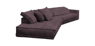 Cascade Velvet Inclined 4 Seater Sofa