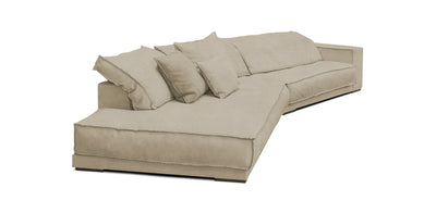 Cascade Velvet Inclined 4 Seater Sofa