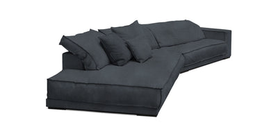 Cascade Velvet Inclined 4 Seater Sofa